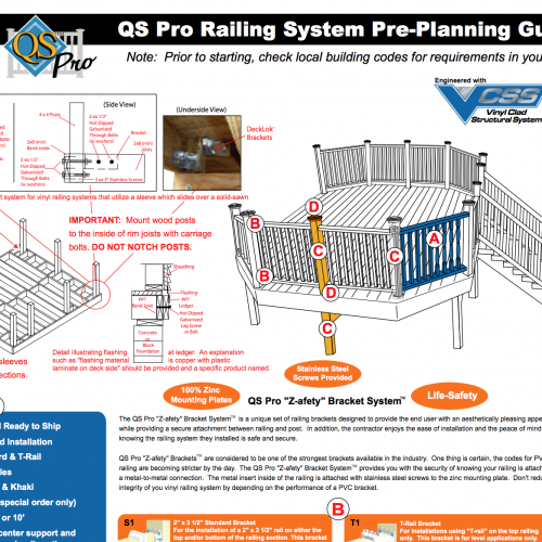 Railing Pre-Planning Guide Railing Pre-Planning Guide